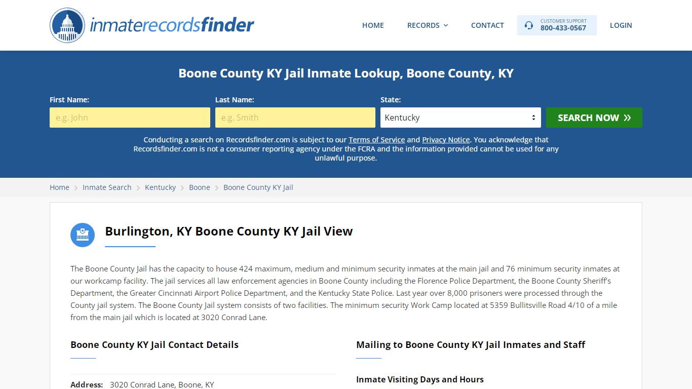 Boone County KY Jail Roster & Inmate Search, Boone County ...
